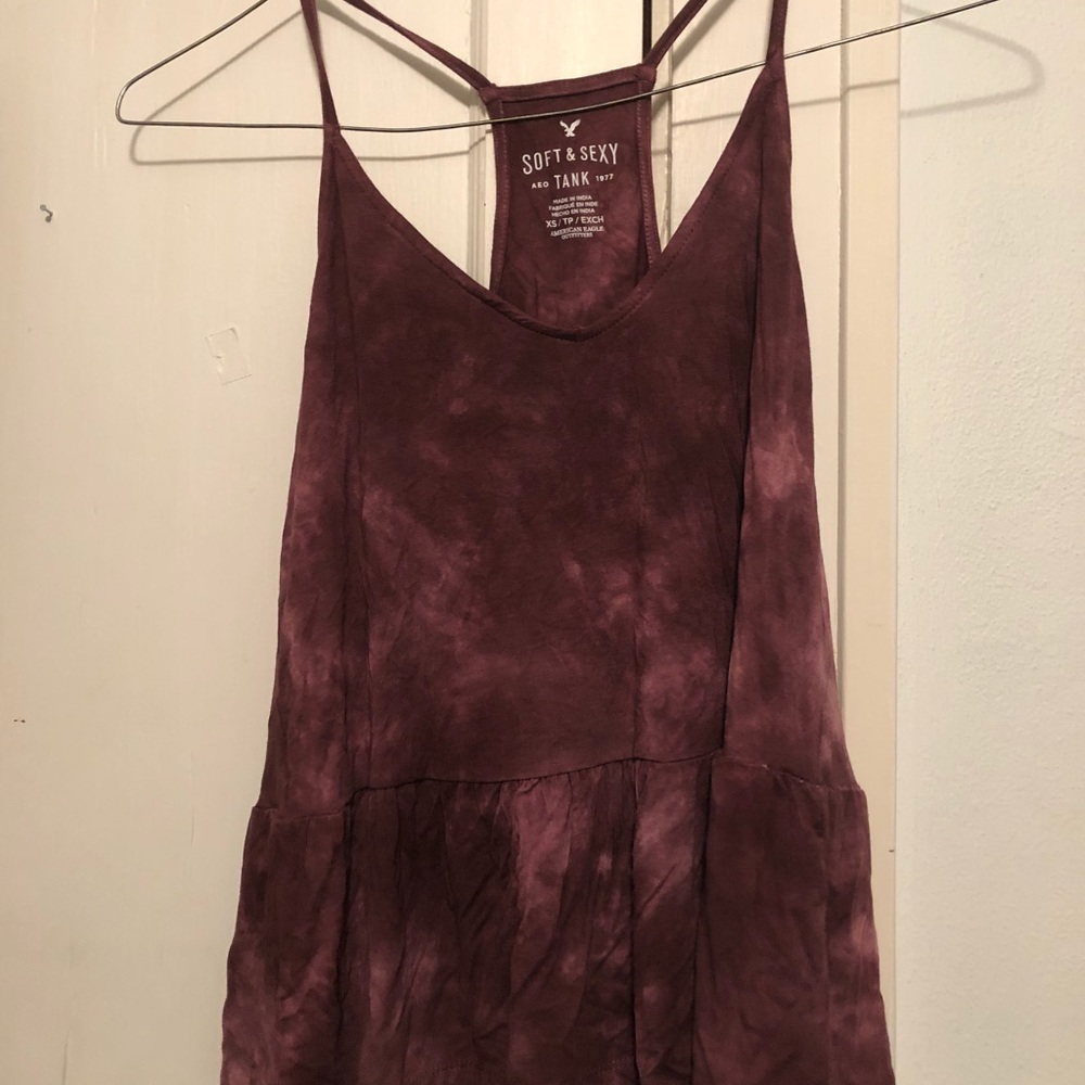 Purple Tye-Dye tank top